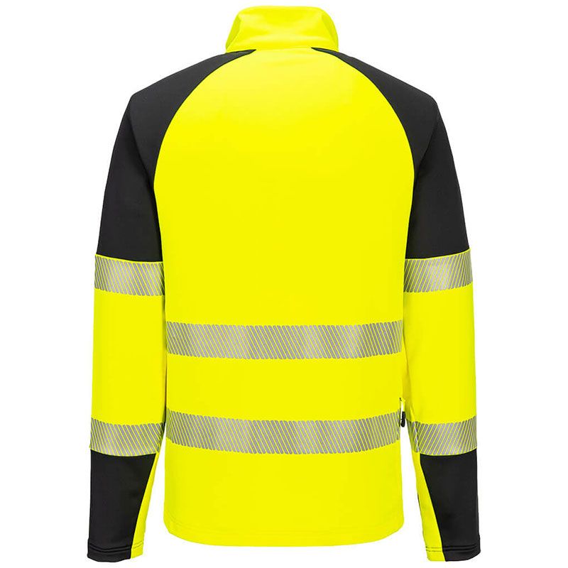 PW3 Hi-Vis Sweatshirt Zippé jaune
