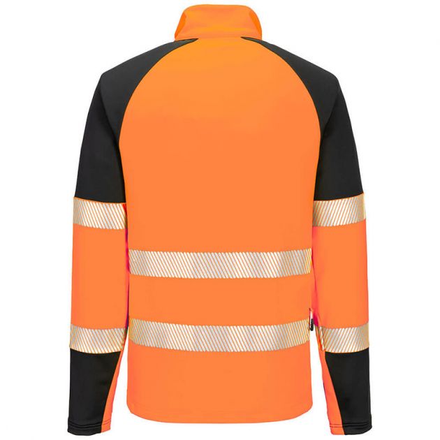 PW3 Hi-Vis Sweatshirt Zippé orange