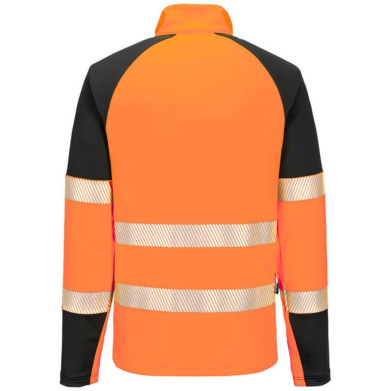 PW3 Hi-Vis Sweatshirt Zippé orange