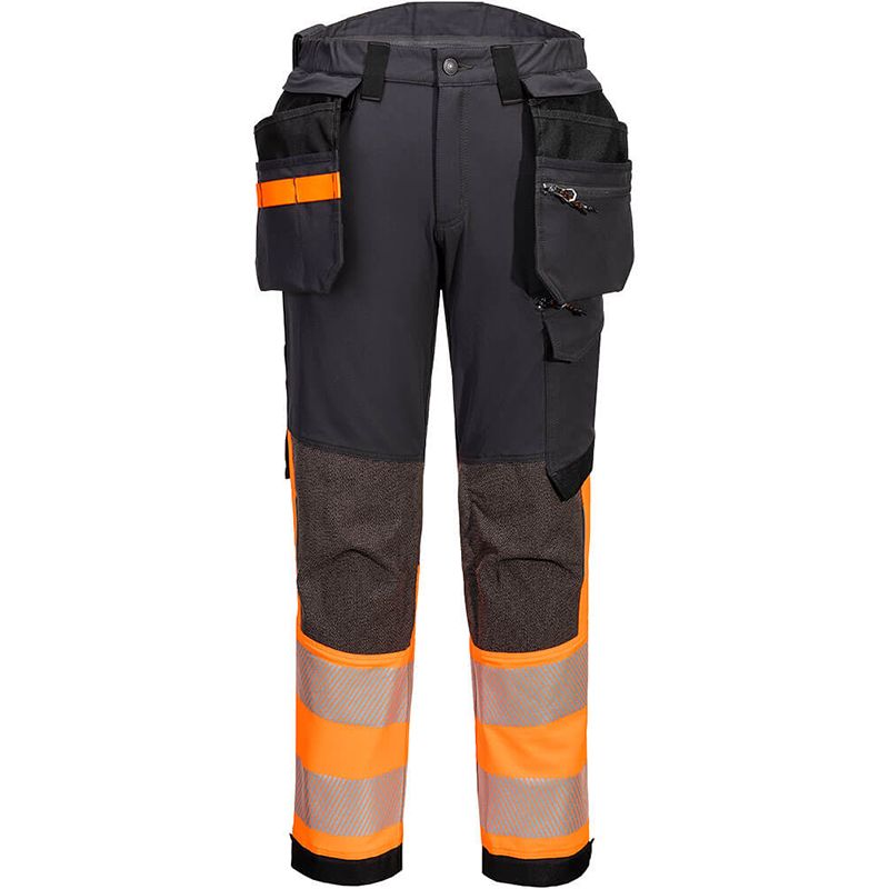 Pantalon Stretch EV4 HV Classe 1 noir orange face