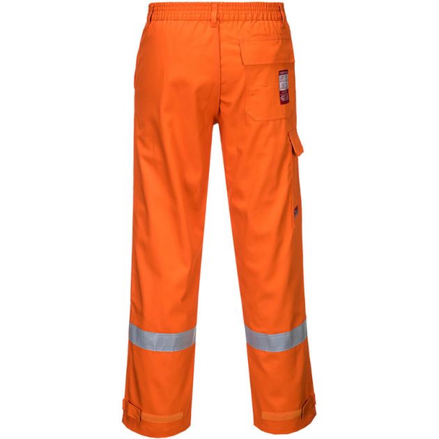 Pantalon Bizflame Plus orange dos 