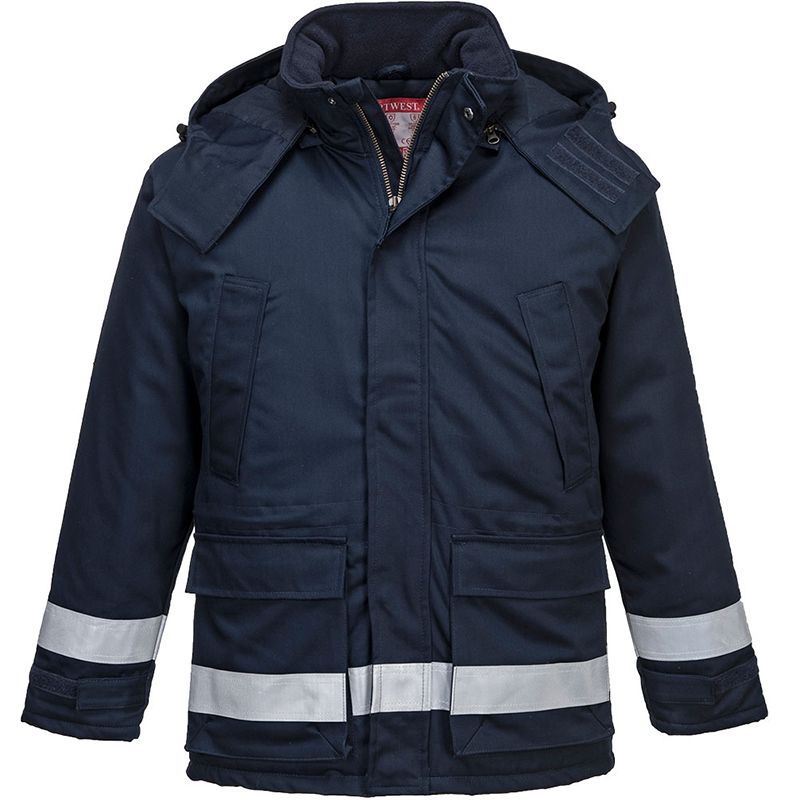 Parka Hiver FR Anti-Statique bleu marine face