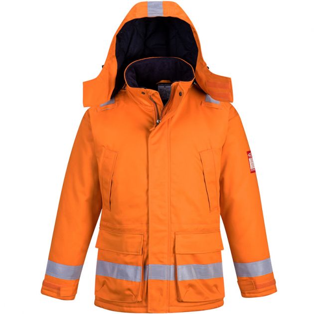 Parka Hiver FR Anti-Statique orange face