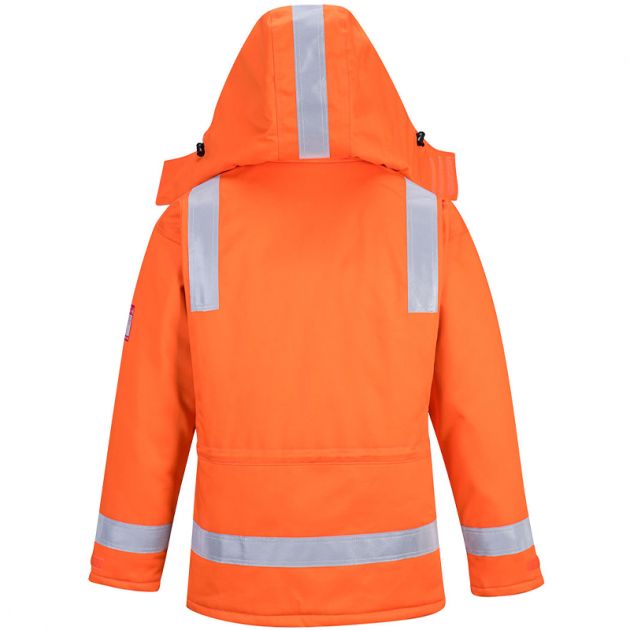 Parka Hiver FR Anti-Statique orange dos