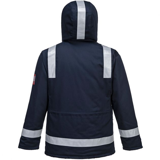 Parka Hiver FR Anti-Statique bleu marine dos