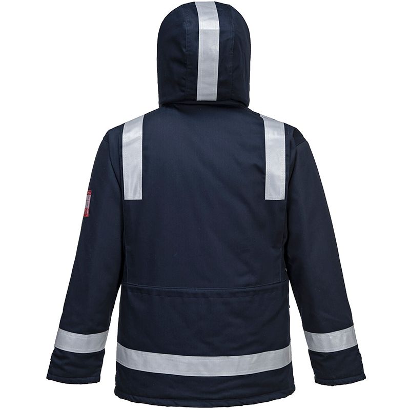 Parka Hiver FR Anti-Statique bleu marine dos