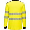 T-Shirt Hi-Vis Flamme Résistant WX3 jaune noir dos