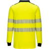Polo Haute Visibilité Ignifugé jaune bleu marine dos