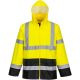 Veste de pluie de travail haute visibilité jaune
