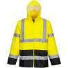 Veste de pluie Hi-Vis bicolore jaune noir