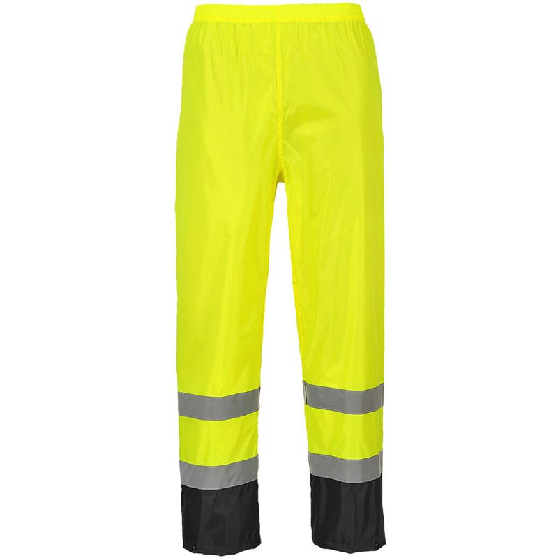 Pantalon de pluie Hi-Vis bicolore jaune noir