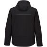 Softshell à capuche KX3 (3 couches) noir dos