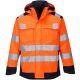 Veste de pluie de travail atex haute visibilité doublée