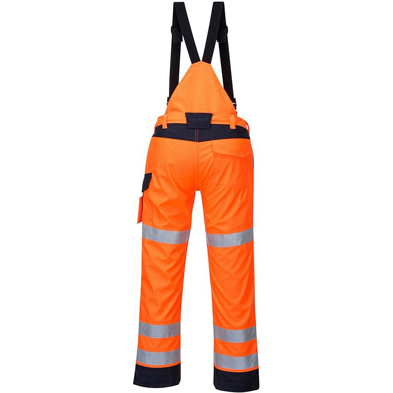 Pantalon de pluie multi normes arc électrique orange dos