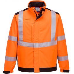 Veste softshell modaflame multi norme arc électrique orange