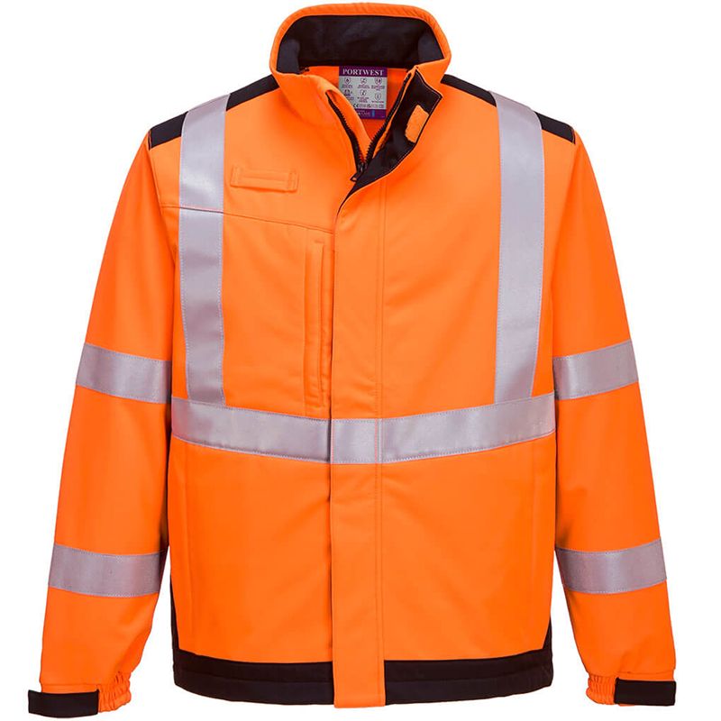 Veste softshell modaflame multi norme arc électrique orange