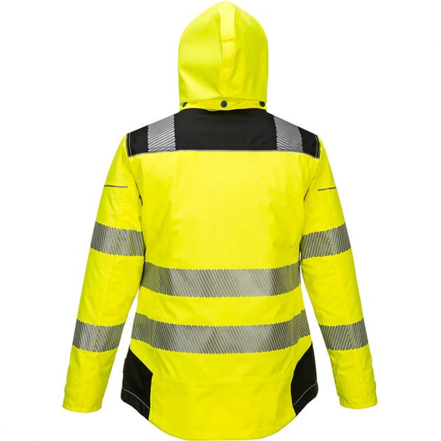 Parka d'hiver PW3 pour Femmes jaune dos