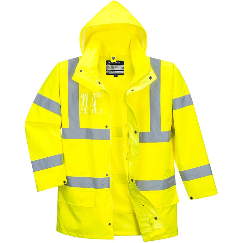 Parka Hi-Vis Essential 5 en 1 jaune face