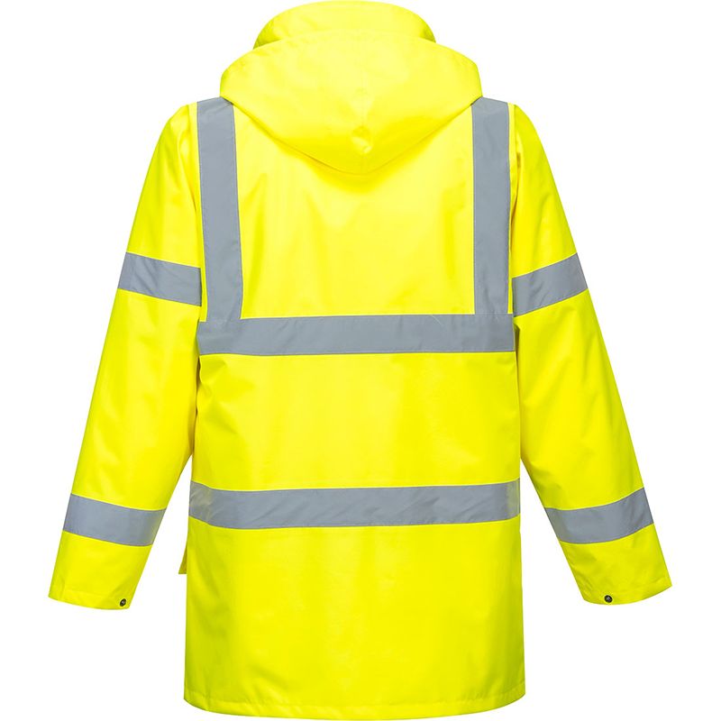 Parka Hi-Vis Essential 5 en 1 jaune dos
