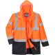 Parka de travail haute visibilité 5 en 1 classe 3 orange