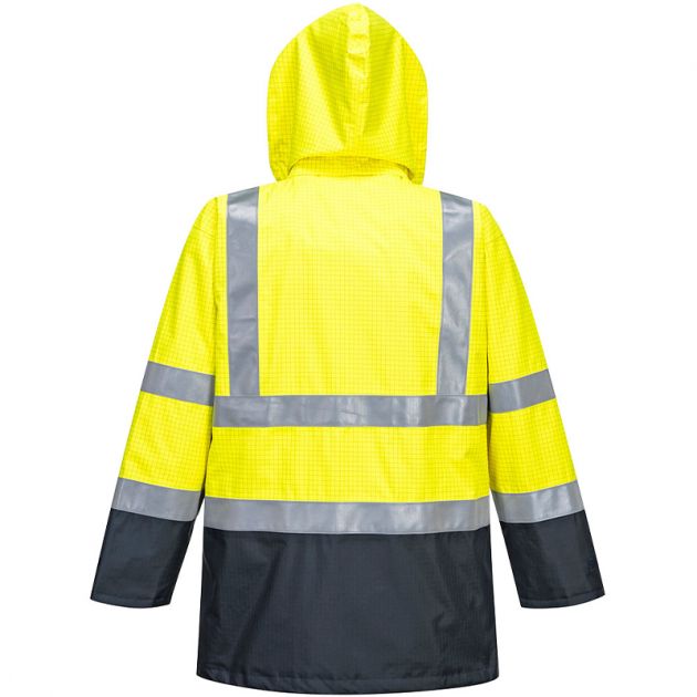 Parka HV Bizflame Rain Multi-risques jaune dos