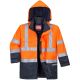 Parka de travail haute visibilité anti feu avec doublure polaire