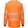 PW3 T-Shirt Haute Visibilité ML orange bleu dos