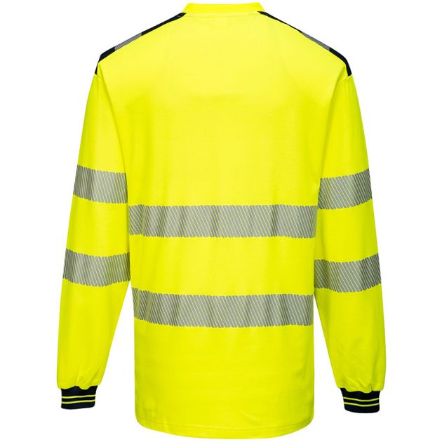 PW3 T-Shirt Haute Visibilité ML jaune noir dos