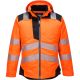 Parka hiver de travail haute visibilité anti taches orange