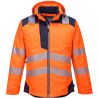 Parka HV PW3 orange bleu face
