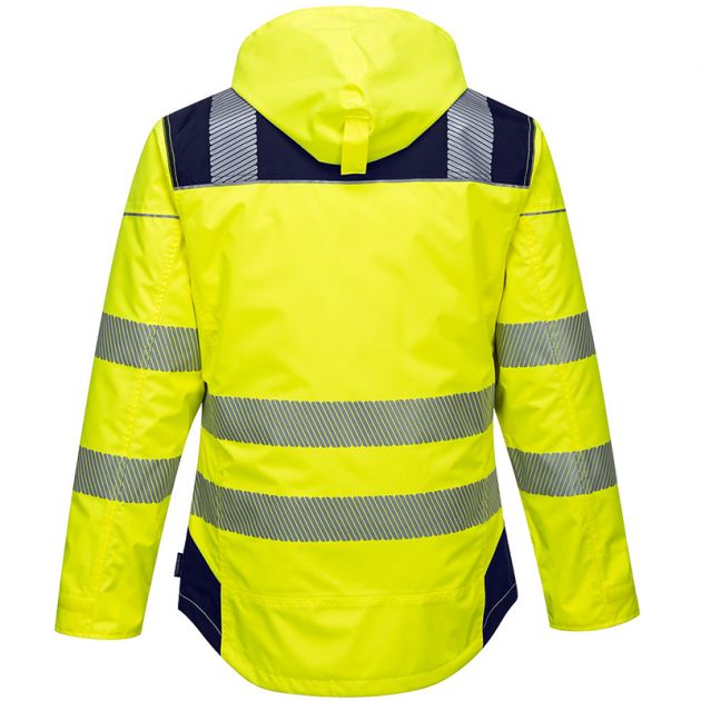 Parka HV PW3 jaune bleu fos