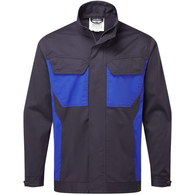 Veste Lavage Industriel WX3 bleu face