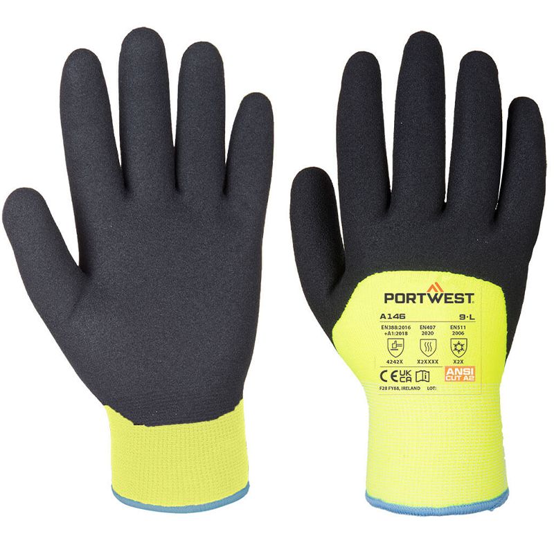 Gant Hiver Arctic jaune R/V