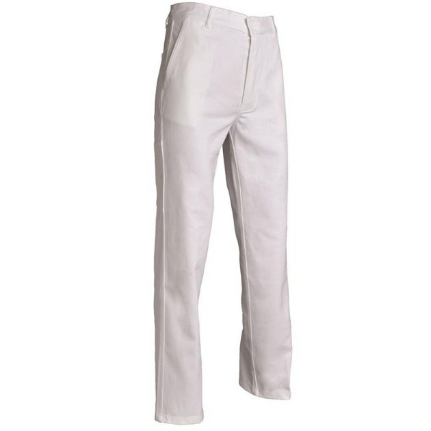 Pantalon de travail homme Adrien blanc face
