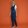 Chasuble tablier à 2 poches fermeture pression bleu mannequin
