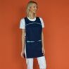 Chasuble tablier à 2 poches fermeture pression bleu mannequin 2
