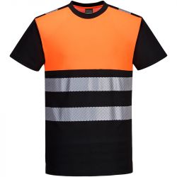 T-shirt PW3 haute visibilité classe 1 orange face