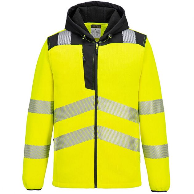 Polaire technique Hi-Vis PW3 jaune face
