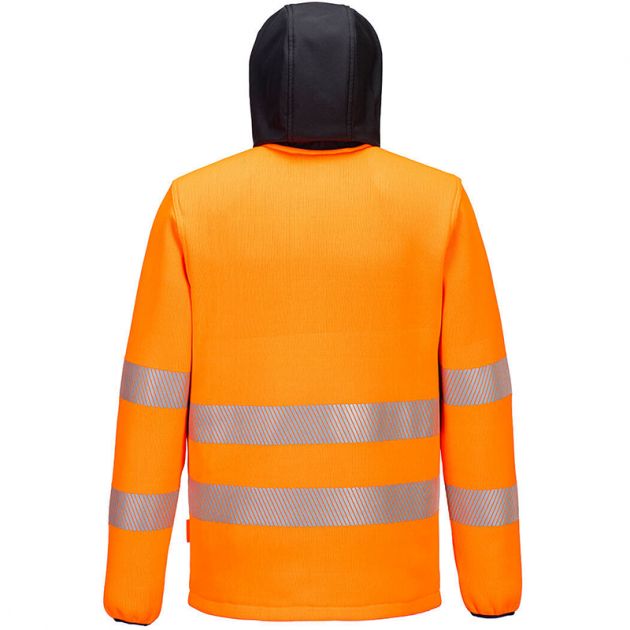 Polaire technique Hi-Vis PW3 orange dos