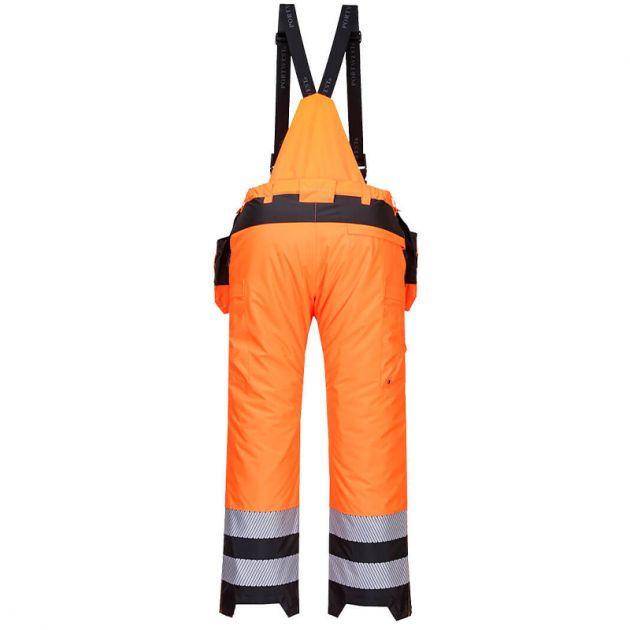 Pantalon d'hiver PW3 haute visibilité orange dos