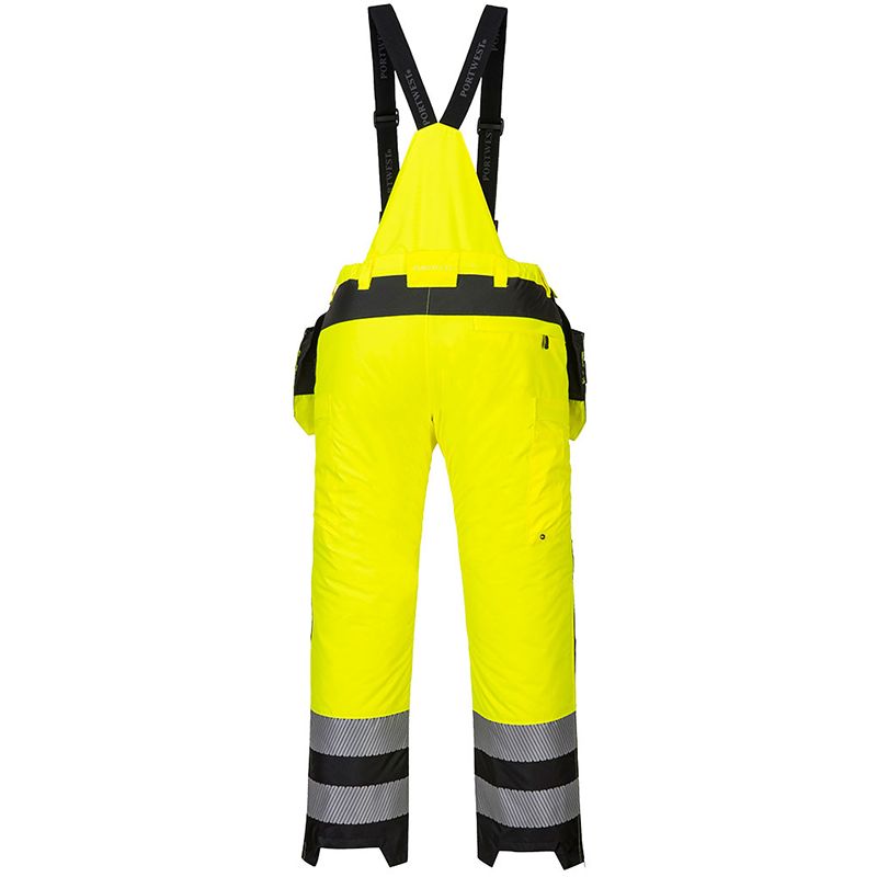 Pantalon d'hiver PW3 haute visibilité jaune dos