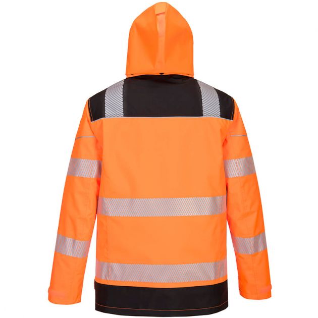 Parka PW3 Hi-Vis 5-en-1 orange dos