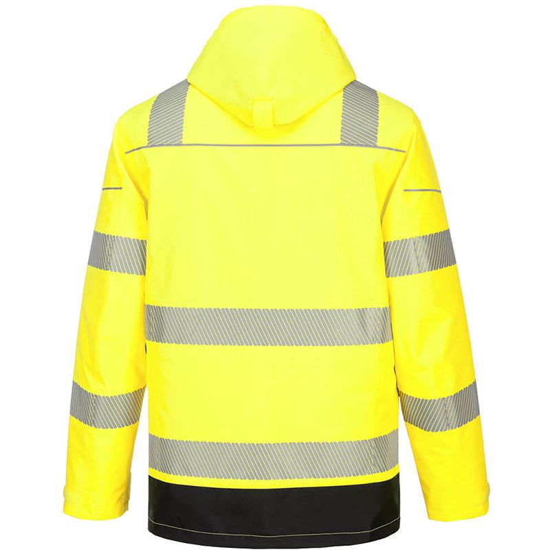 Parka PW3 Hi-Vis 5-en-1 jaune dos