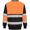 Sweat-shirt PW3 H-Vis Class 1 orange dos