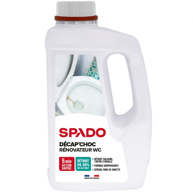 Détartrant désinfectant sanitaire Spado Décap Choc 1 L