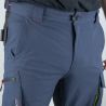 Pantalon de travail cargo stretch ripstop bleu focus avant