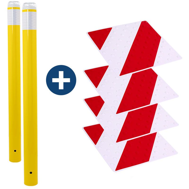 Kit passage piètons rouge/blanc