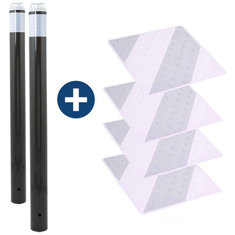 Kit passage piètons gris/blanc