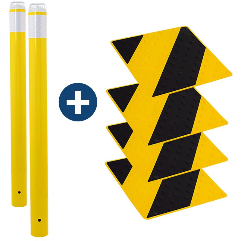 Kit passage piètons noir/jaune