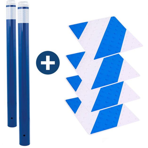 Kit passage piètons bleu/blanc